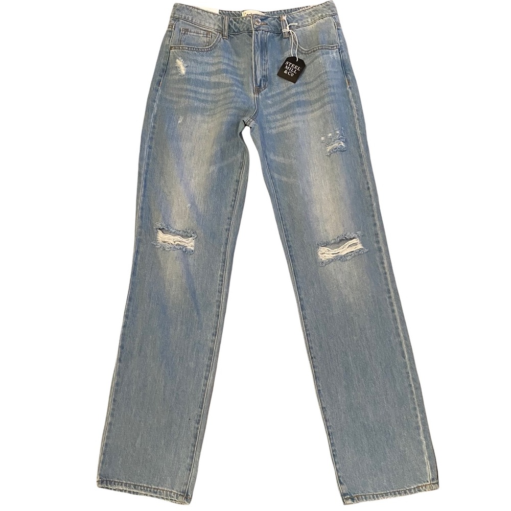 Tricot straight jeans